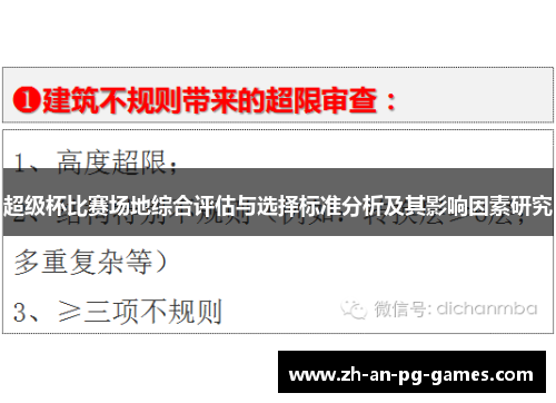 超级杯比赛场地综合评估与选择标准分析及其影响因素研究 超级杯比赛场地综合评估与选择标准分析及其影响因素研究