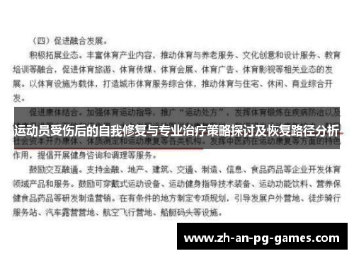 运动员受伤后的自我修复与专业治疗策略探讨及恢复路径分析
